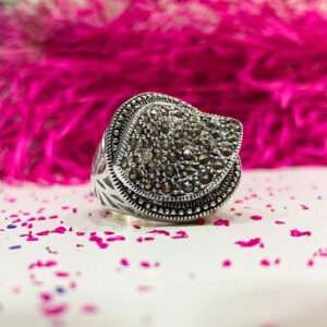 925 Silver marcasite ring