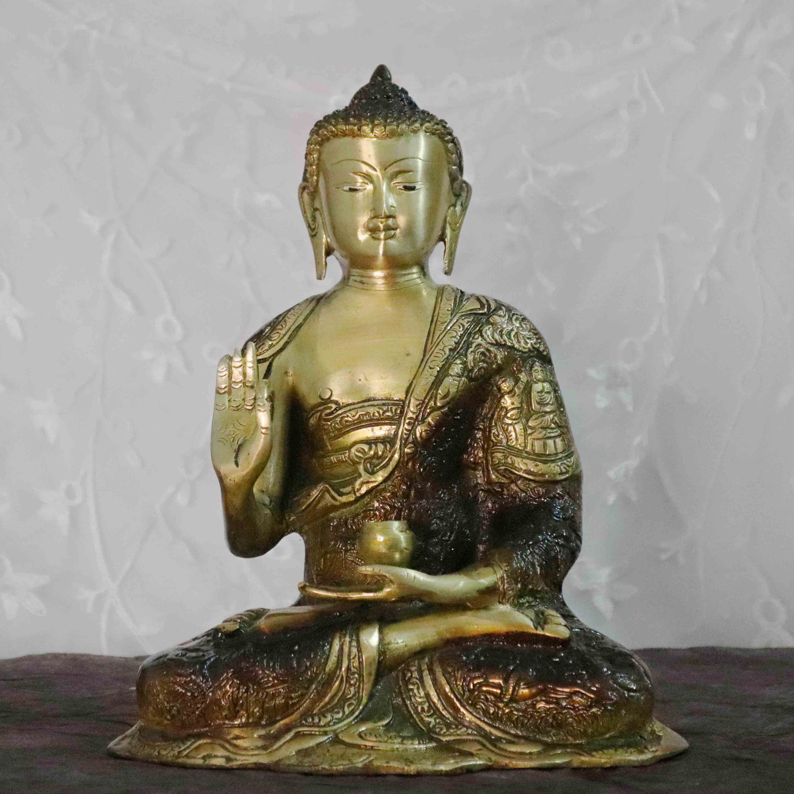 Buddha brass idol 29.5cm
