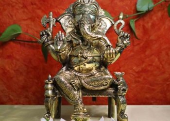 Ganesha brass idol 30cm