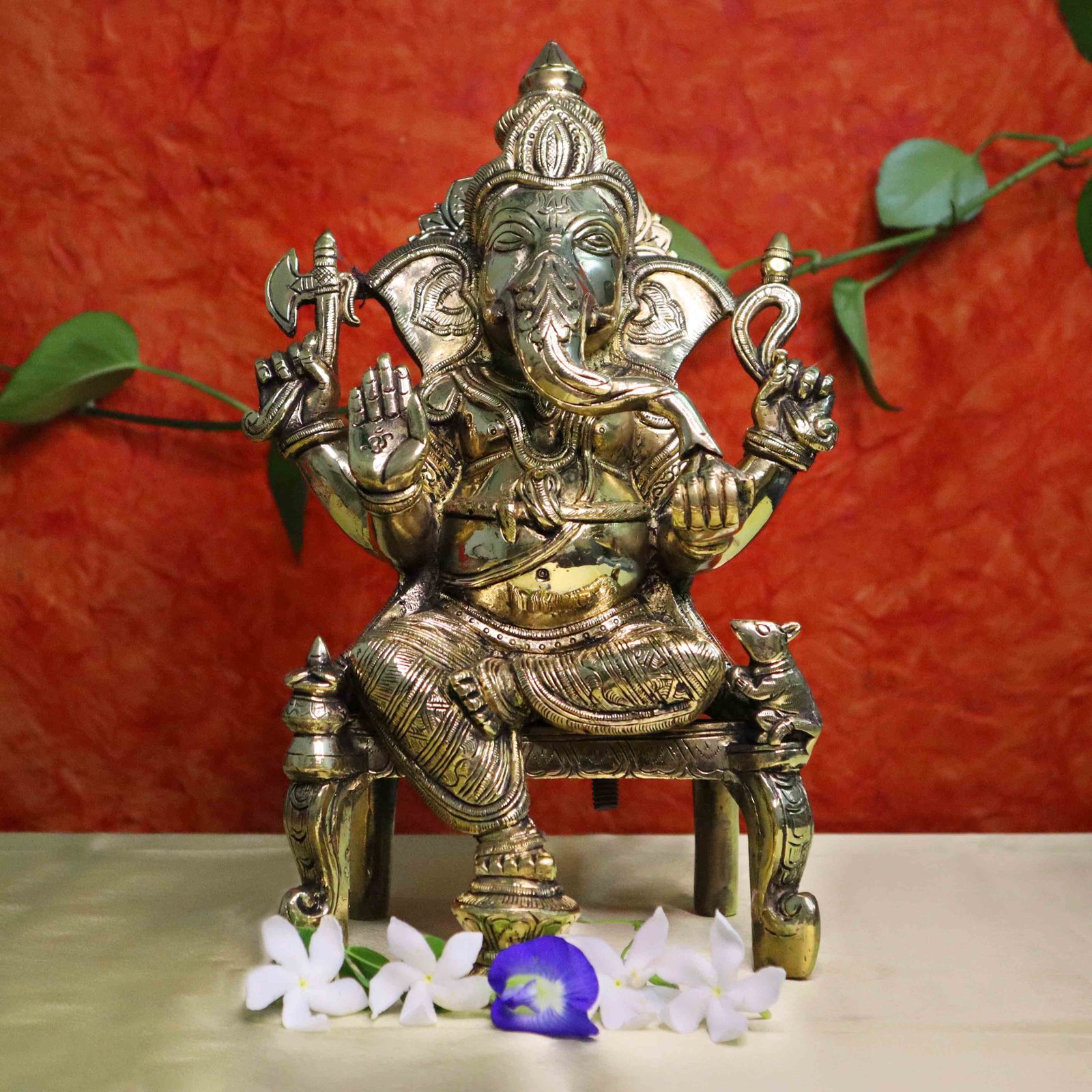 Ganesha brass idol 30cm