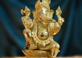 Ganesha brass idol 26.4 cm